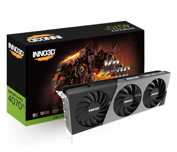 INNO3D GeForce RTX 4070 Ti X3 OC 12GB GDDR6X - 1096137 - zdjęcie